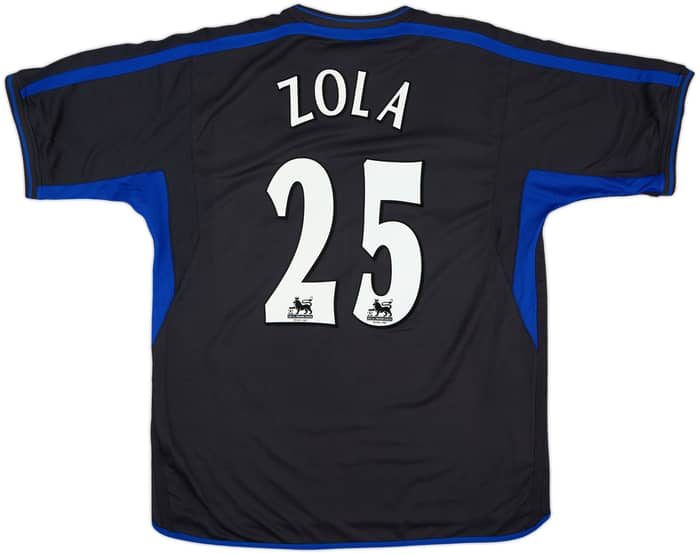 2002-04 Chelsea Away Shirt Zola #25 - 8/10 - (XL)