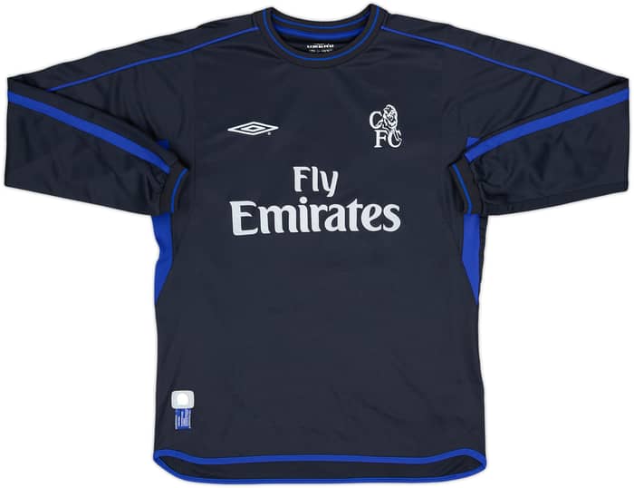 2002-04 Chelsea Away L/S Shirt Zola #25 - 9/10 - (M)