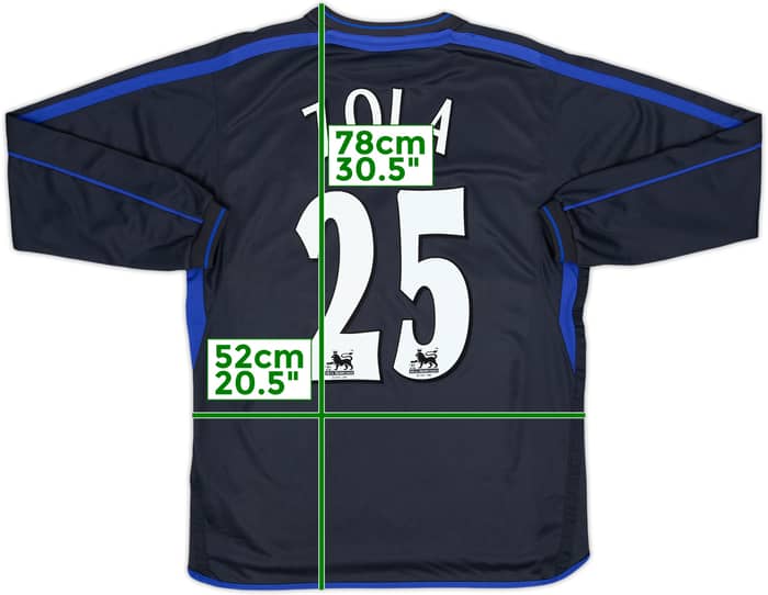 2002-04 Chelsea Away L/S Shirt Zola #25 - 9/10 - (M)