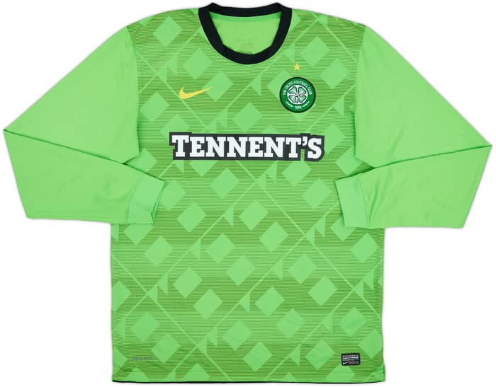 2010-11 Celtic Away L/S Shirt - 8/10 - (L)