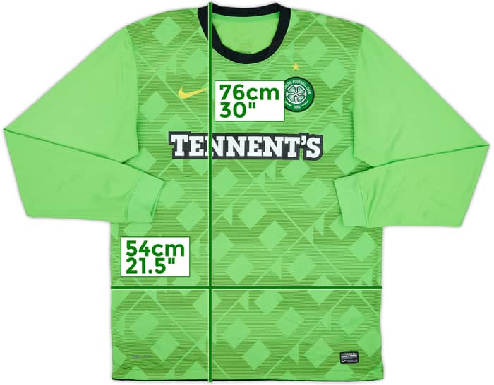 2010-11 Celtic Away L/S Shirt - 8/10 - (L)