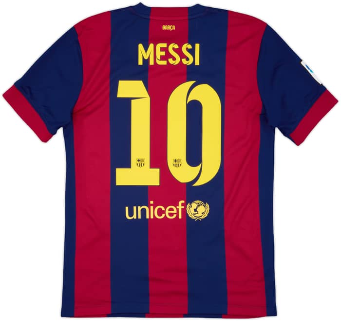 2014-15 Barcelona Home Shirt Messi #10 - 8/10 - (M)
