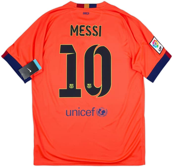 2014-15 Barcelona Away Shirt Messi #10 (L)
