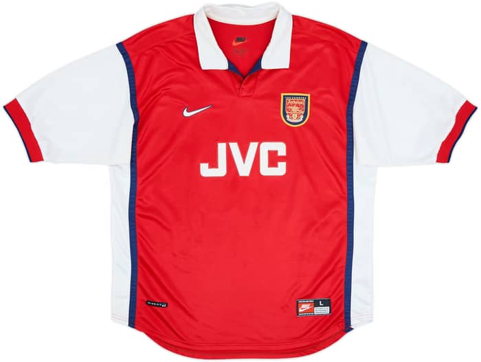 1998-99 Arsenal Home Shirt Bergkamp #10 - 8/10 - (L)