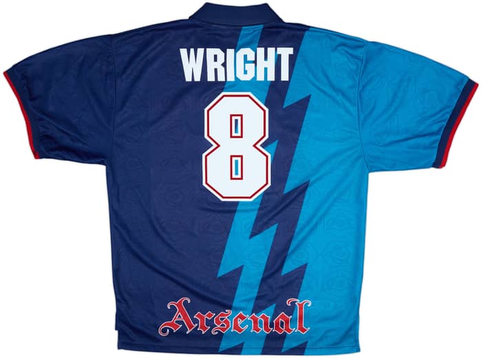 1995-96 Arsenal Away Shirt Wright #8 - 9/10 - (XXL)