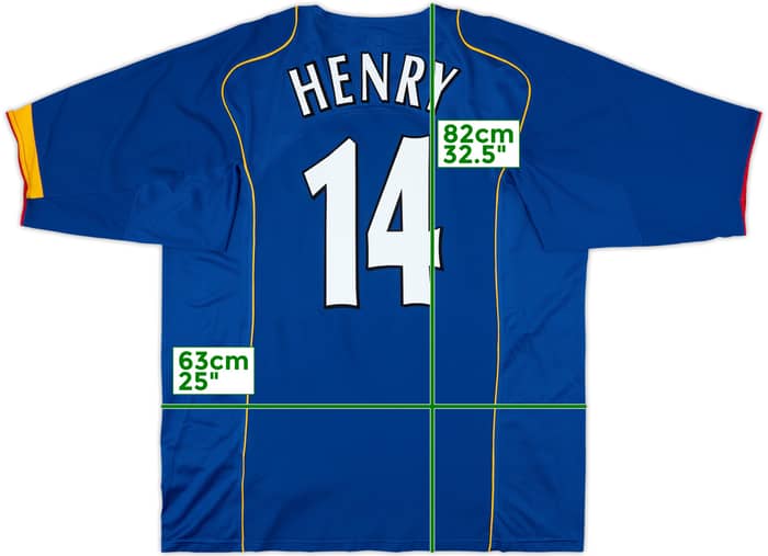 2004-06 Arsenal Away Shirt Henry #14 - 10/10 - (XXL)