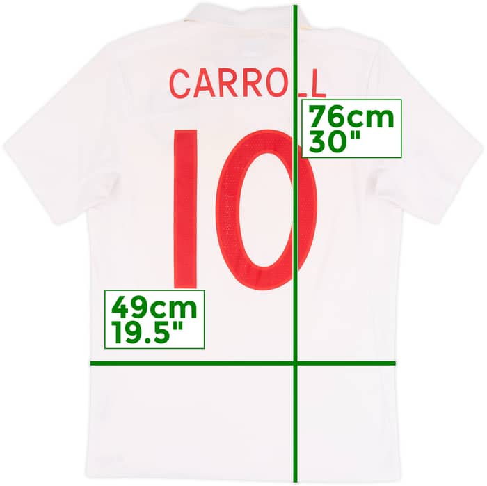 2009-10 England Home Shirt Carroll #10 - 7/10 - (M)