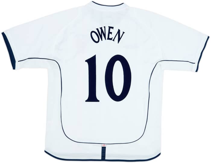 2001-03 Inglaterra Camiseta Local Owen #10 - 8/10 - (L)