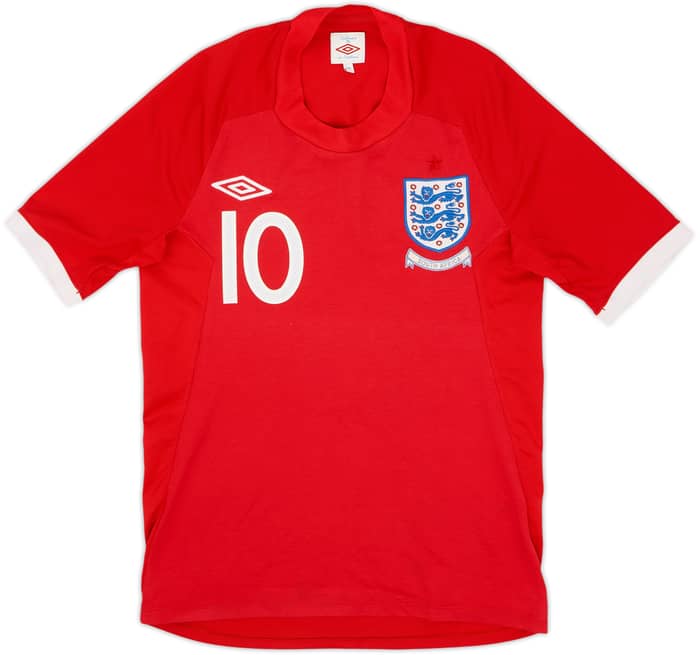 2010-11 England Away Shirt Rooney #10 - 6/10 - (XS)