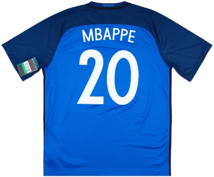 2016-17 France Home Shirt Mbappe #20 (XL)