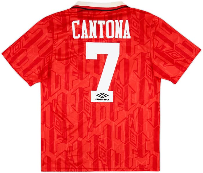 1992-94 Manchester United Home Shirt Cantona #7 - 9/10 - (M)