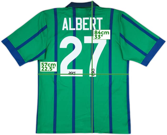 1994-95 Newcastle Third Shirt Albert #27 - 8/10 - (L)
