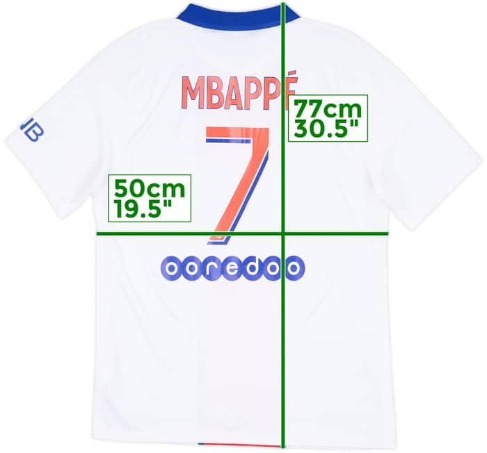 2020-21 Paris Saint-Germain Away Shirt Mbappe #7 - 9/10 - (M)