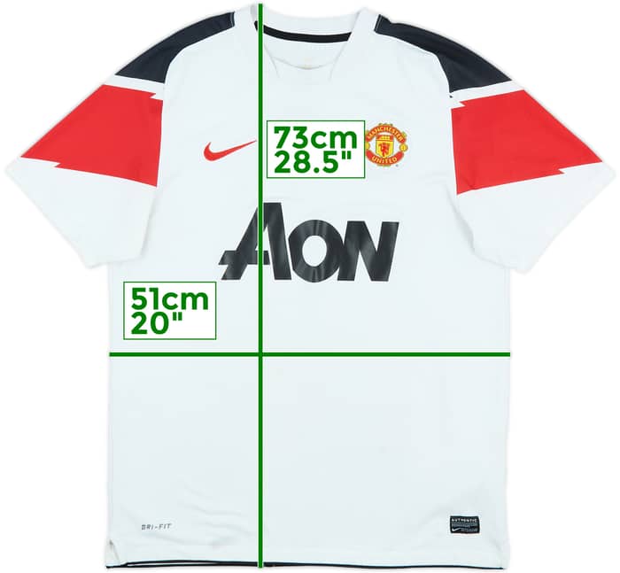 2010-12 Manchester United Away Shirt Rooney #10 - 5/10 - (M)