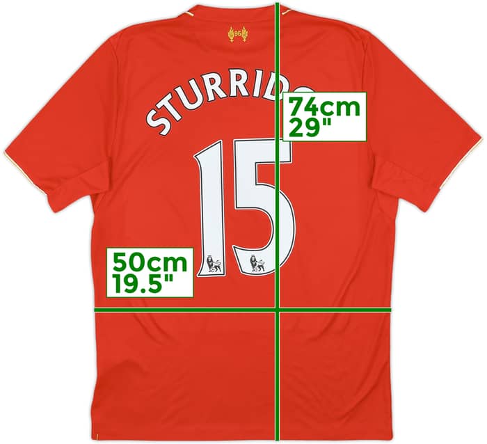 2015-16 Liverpool Home Shirt Sturridge #15 - 6/10 - (M)