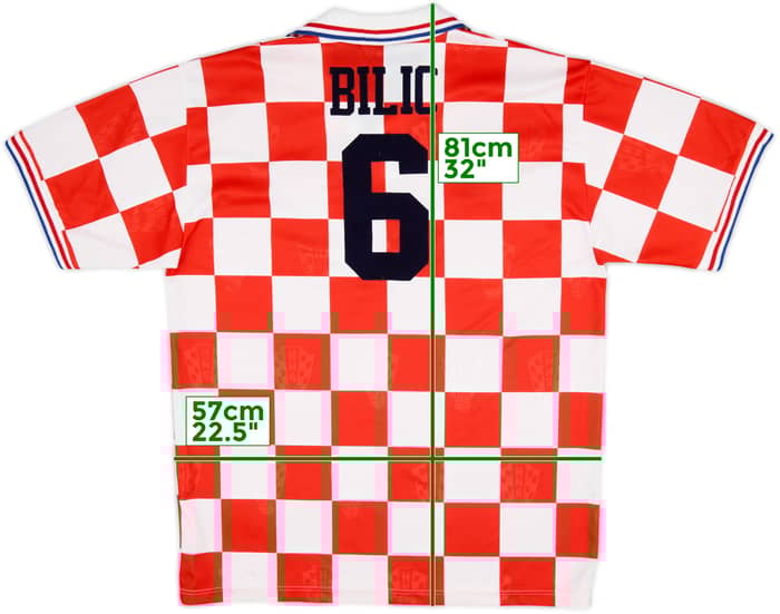 1996-98 Croatia Home Shirt Bilic #6 - 7/10 - (XL)