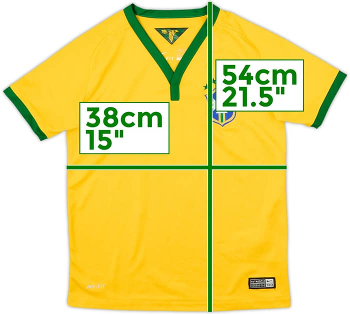 2014-15 Brazil Home Shirt - 6/10 - (S.Boys)