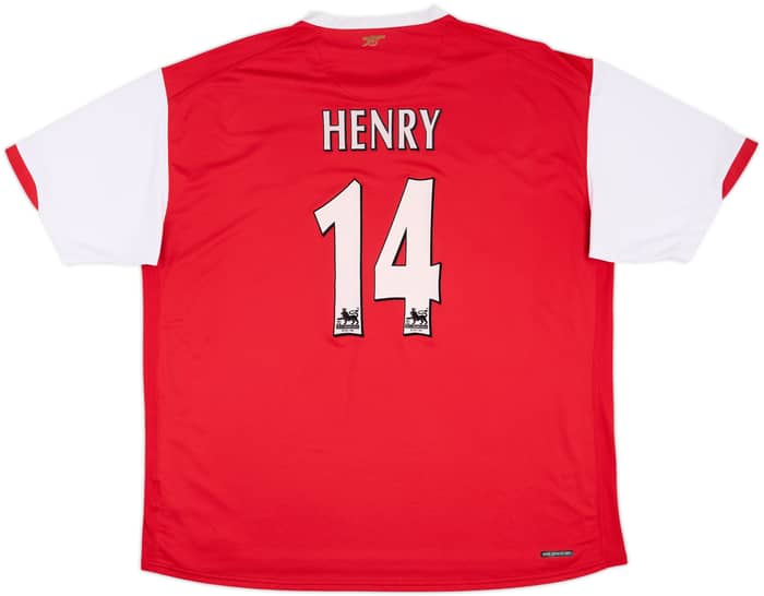 2006-08 Arsenal Home Shirt Henry #14 - 7/10 - (XXL)