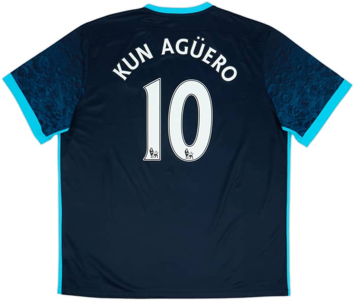 2015-16 Manchester City Away Shirt Kun Aguero #10 - 8/10 - (XXL)