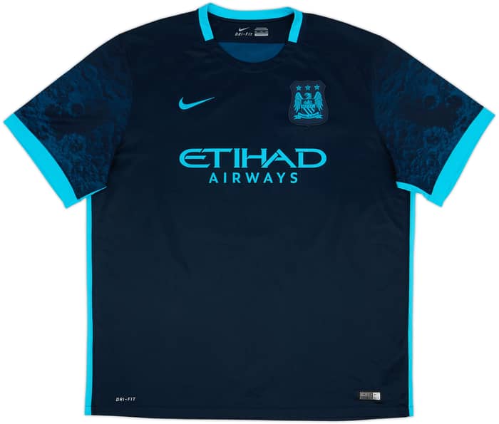 2015-16 Manchester City Away Shirt Kun Aguero #10 - 8/10 - (XXL)