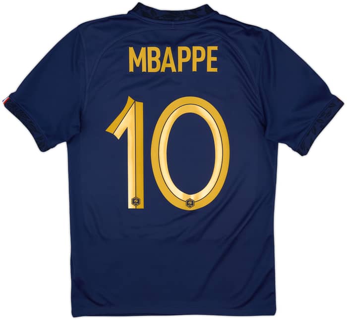 2022-23 France Home Shirt Mbappe #10 - 10/10 - (S)