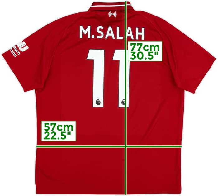 2018-19 Liverpool Home Shirt M.Salah #11 - 6/10 - (XL)