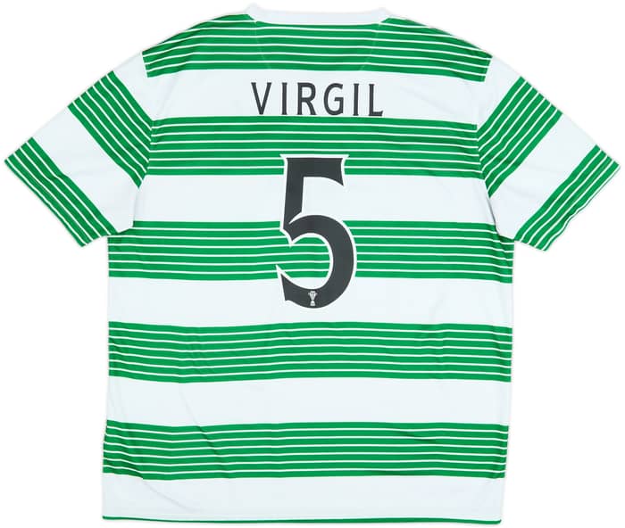 2013-15 Celtic Home Shirt Virgil #5 - 7/10 - (XL)