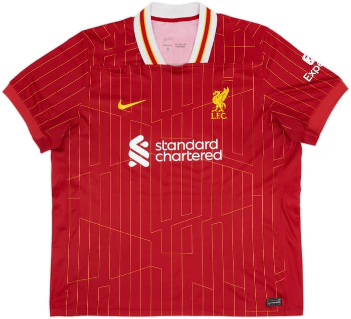 2024-25 Liverpool Home Shirt Virgil #4 - 8/10 - (XXL)