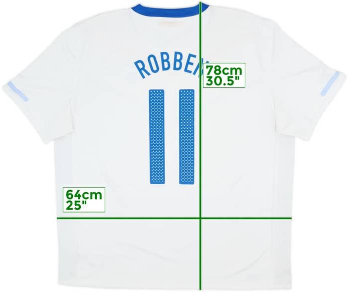 2010-11 Netherlands Away Shirt Robben #11 - 7/10 - (XL)