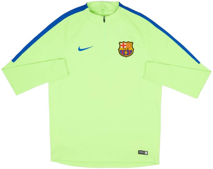 2017-18 Barcelona Nike 1/4 Zip Drill Top - 7/10 - (L)