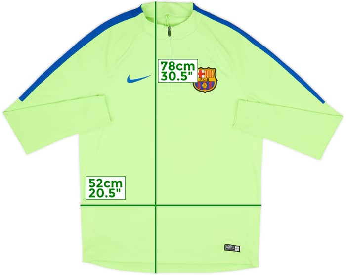 2017-18 Barcelona Nike 1/4 Zip Drill Top - 7/10 - (L)