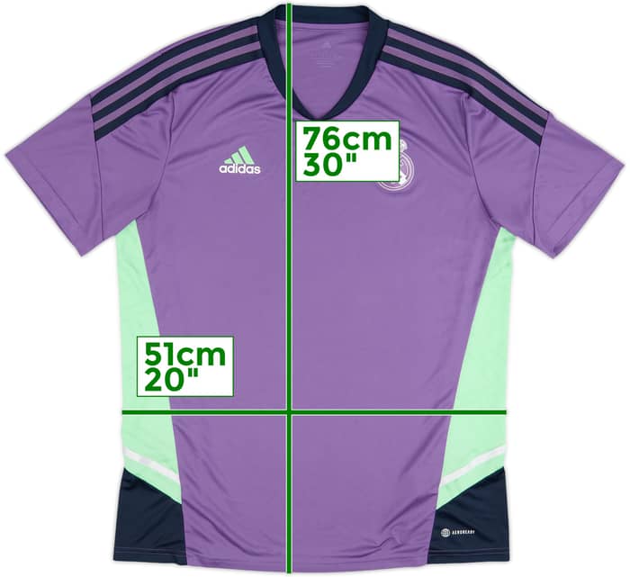 2022-23 Real Madrid adidas Training Shirt - 6/10 - (L)