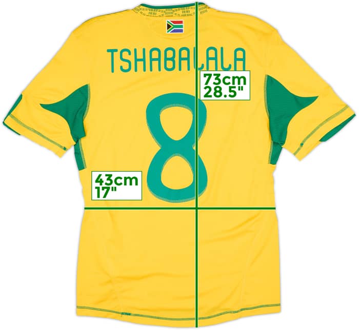 2009-11 South Africa Home Shirt Tshabalala #8 - 9/10 - (S)