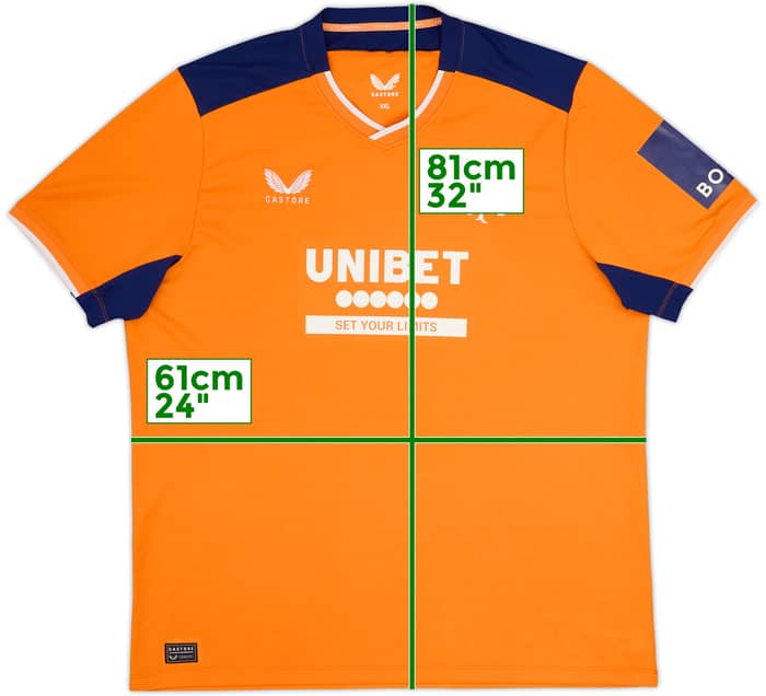 2022-23 Rangers Third Shirt - 8/10 - (XXL)