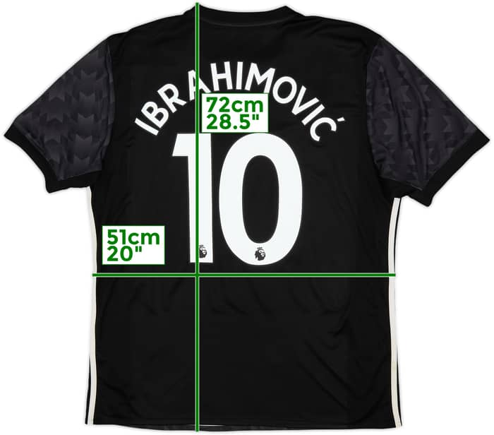 2017-18 Manchester United Away Shirt Ibrahimovic #10 - 8/10 - (L)