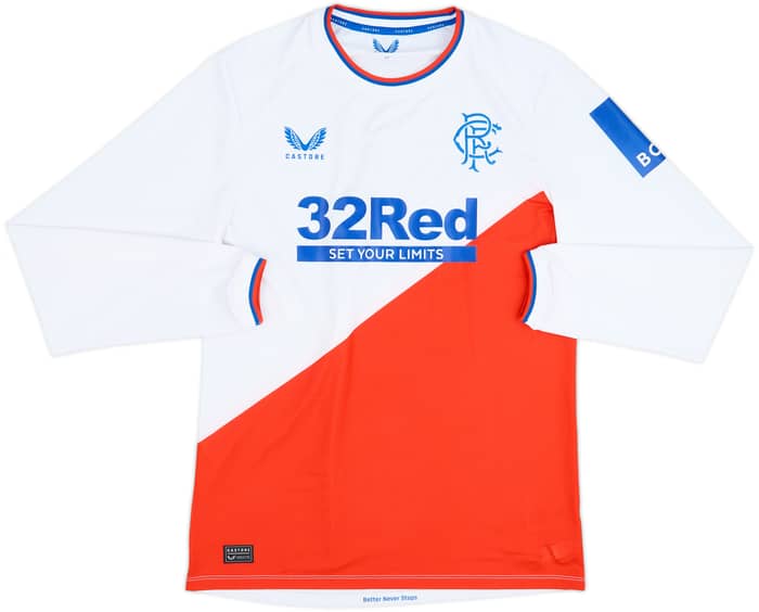 2022-23 Rangers Authentic Away L/S Shirt - 8/10 - (M)
