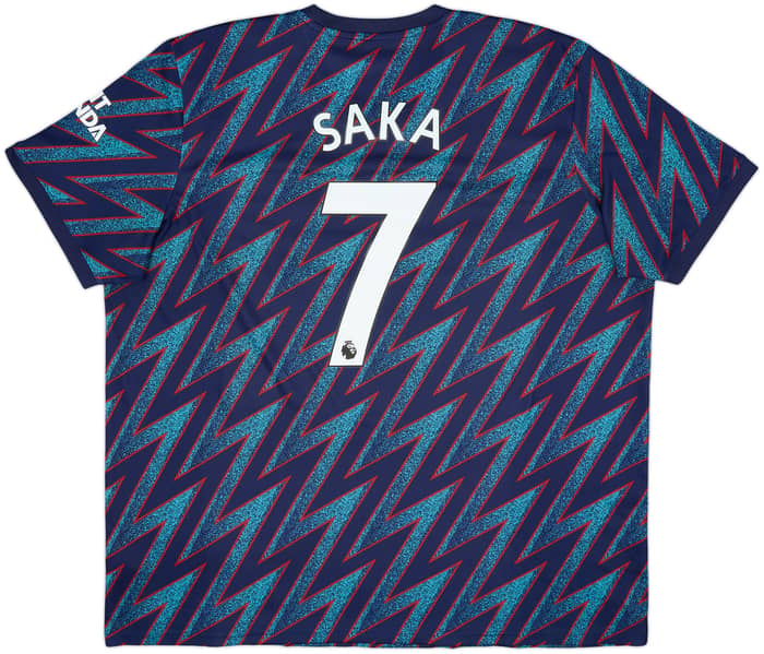 2021-22 Arsenal Third Shirt Saka #7 - 10/10 - (XXL)