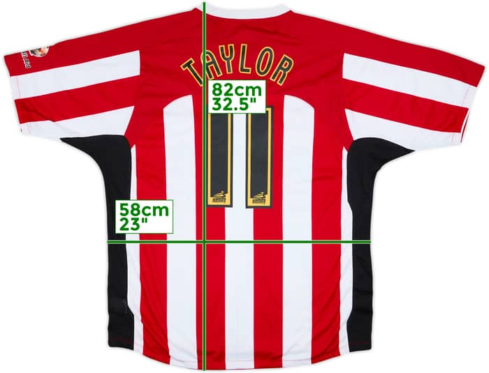 2007-08 Sheffield United Home Shirt Taylor #11 - 8/10 - (XL)