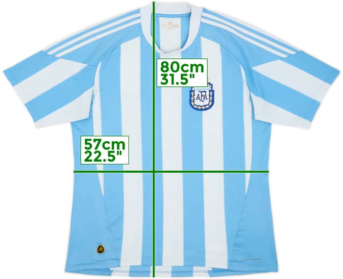 2010-11 Argentina Home Shirt - 4/10 - (XL)