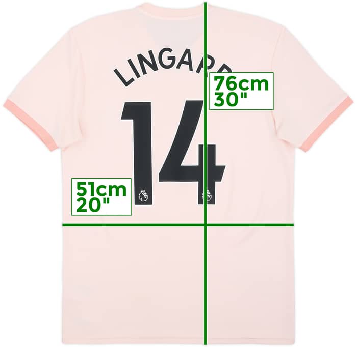 2018-19 Manchester United Away Shirt Lingard #14 - 8/10 - (M)