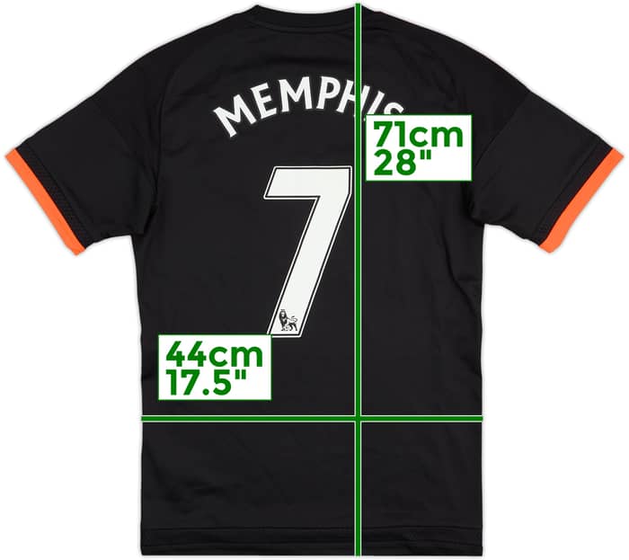 2015-16 Manchester United Third Shirt Memphis #7 - 7/10 - (S)