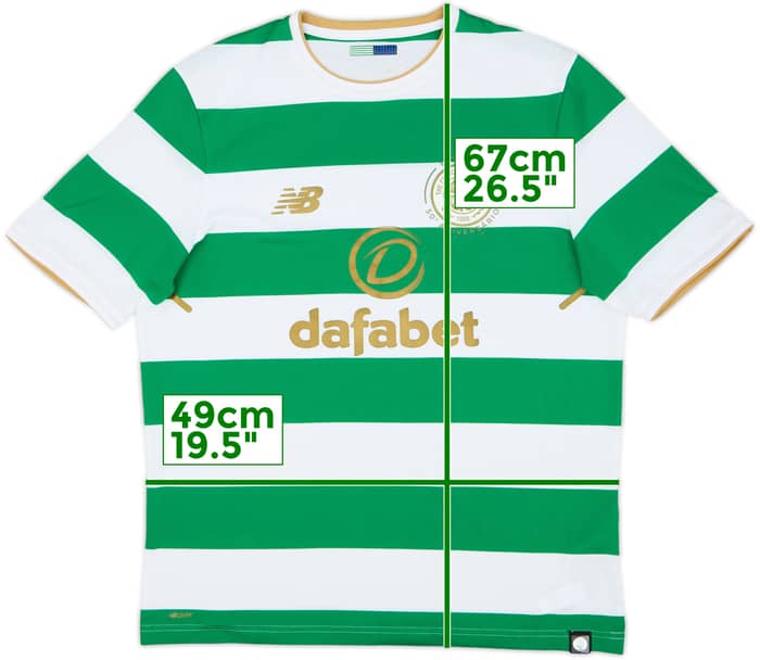 2017-18 Celtic 'Lisbon Lions 50th Anniversary' Home Shirt - 8/10 - (M)