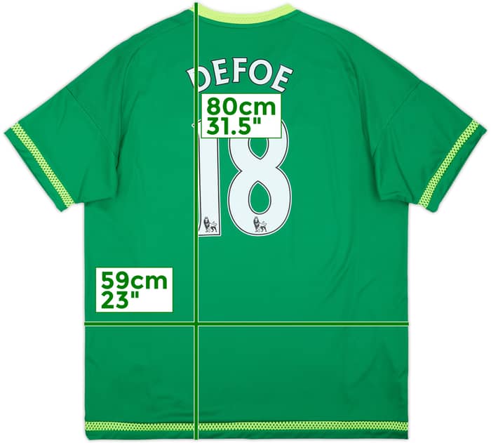 Camiseta de visitante del Sunderland 2015-16 Defoe #18 - 8/10 - (XL)