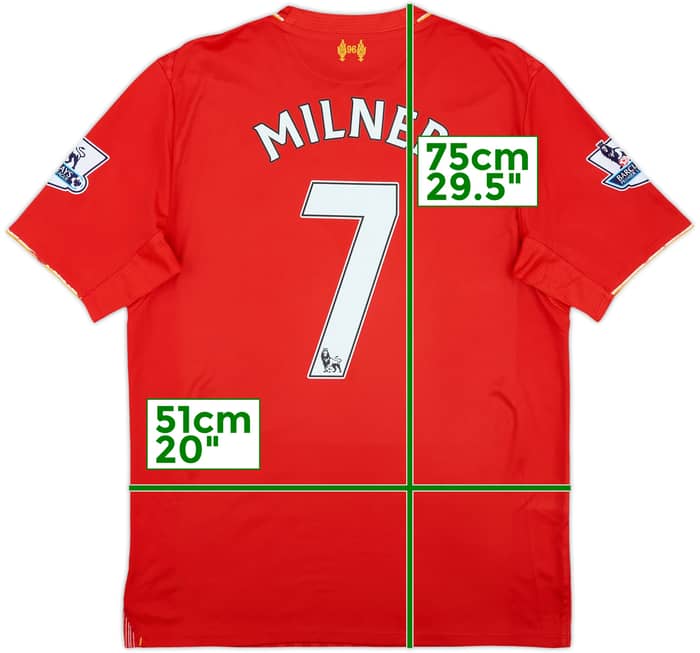 2015-16 Liverpool Home Shirt Milner #7 - 7/10 - (M)