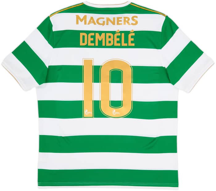 2017-18 Celtic 'Lisbon Lions 50th Anniversary' Home Shirt Dembele #10 - 9/10 - (L)