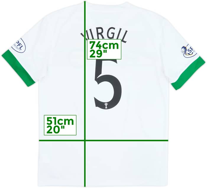 2014-15 Celtic European Third Shirt Virgil #5 - 9/10 - (M)