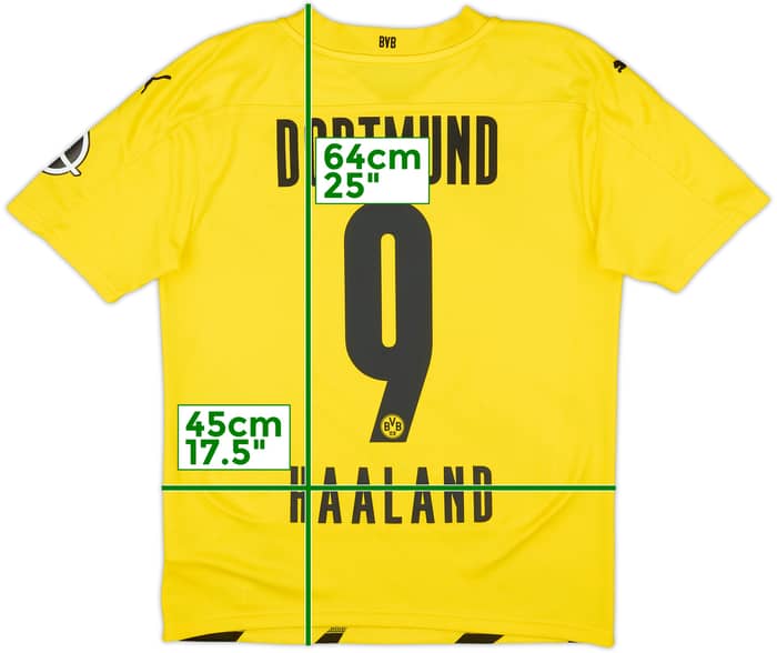 2020-21 Borussia Dortmund Home Shirt Haaland #9 - 8/10 - (S)