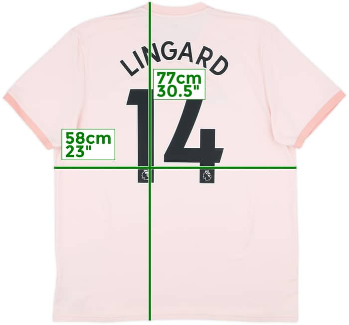 2018-19 Manchester United Away Shirt Lingard #14 - 8/10 - (XL)