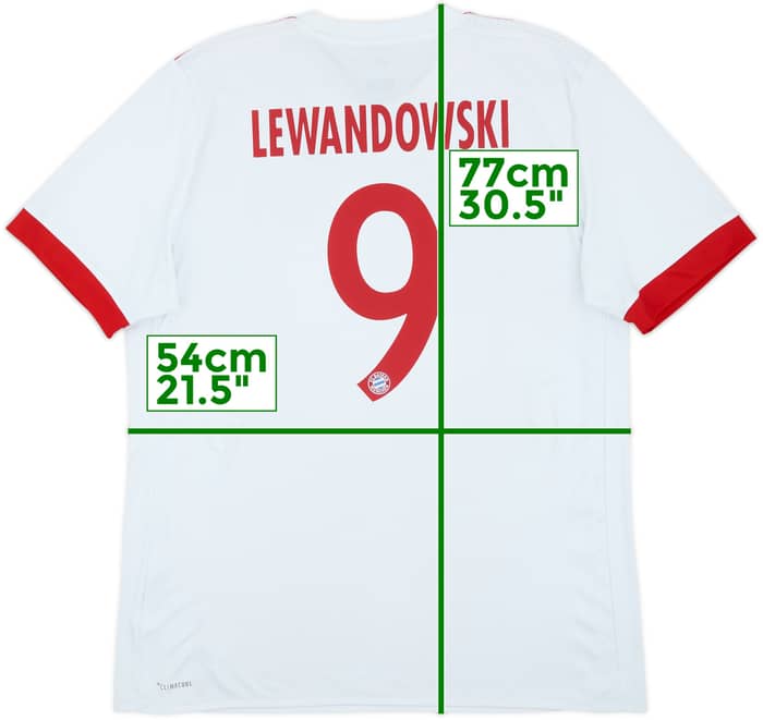 2017-18 Bayern Munich European Third Shirt Lewandowski #9 - 6/10 - (L)