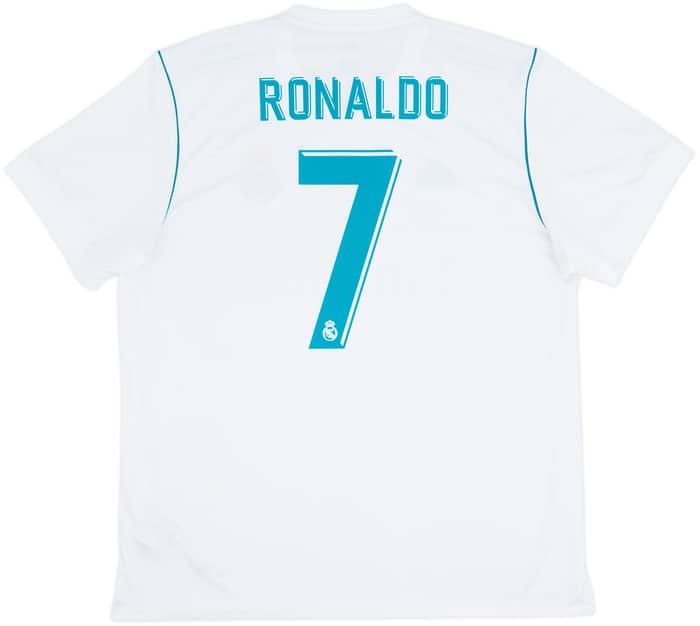 2017-18 Real Madrid Home Shirt Ronaldo #7 - 8/10 - (XL)